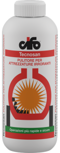 Pulitore per attrezzature irroranti