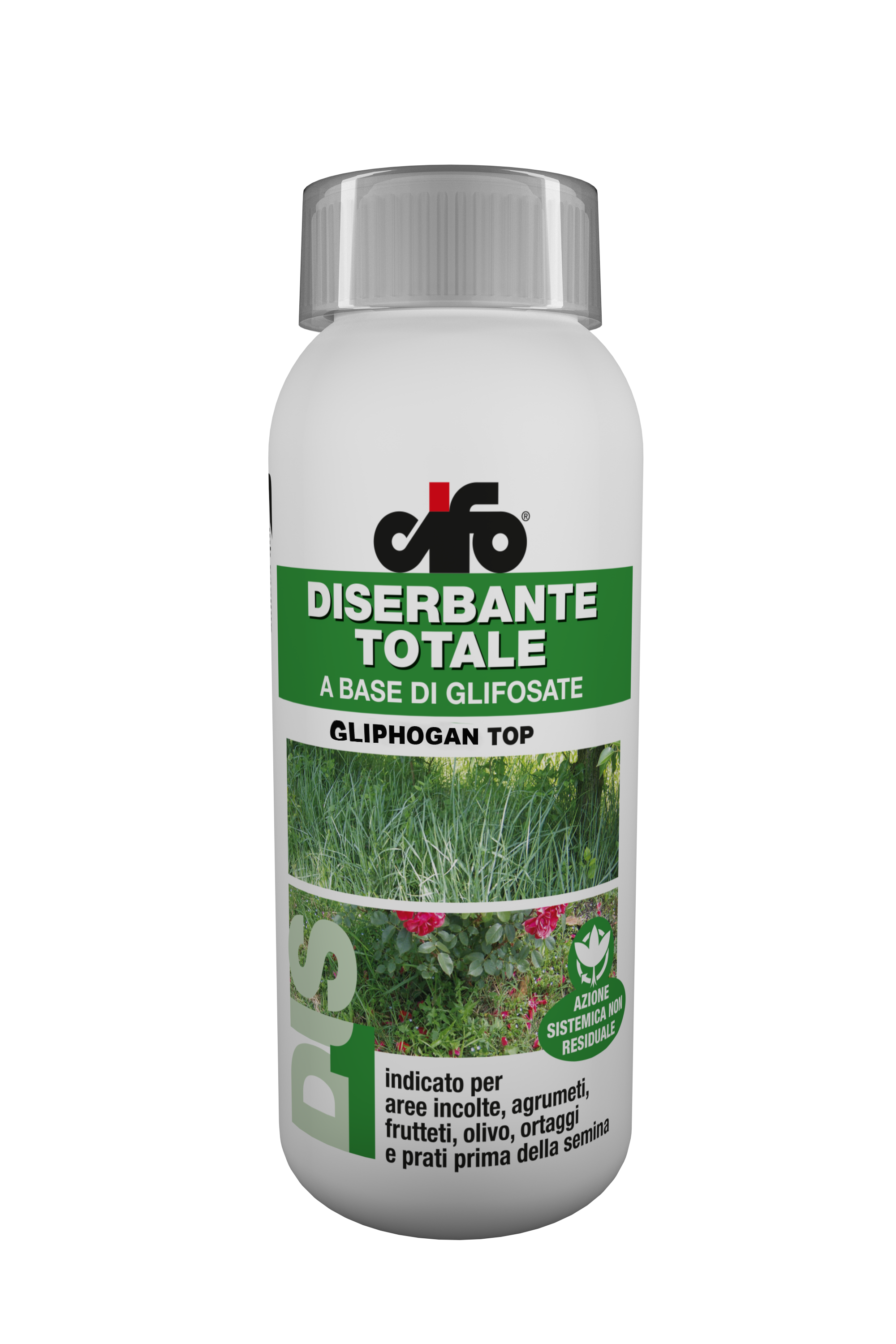 Diserbante Totale 500 ml Erbicida per Erbacce Glifosate Sistemico Gliphogan  Top PFnPE - Albagarden