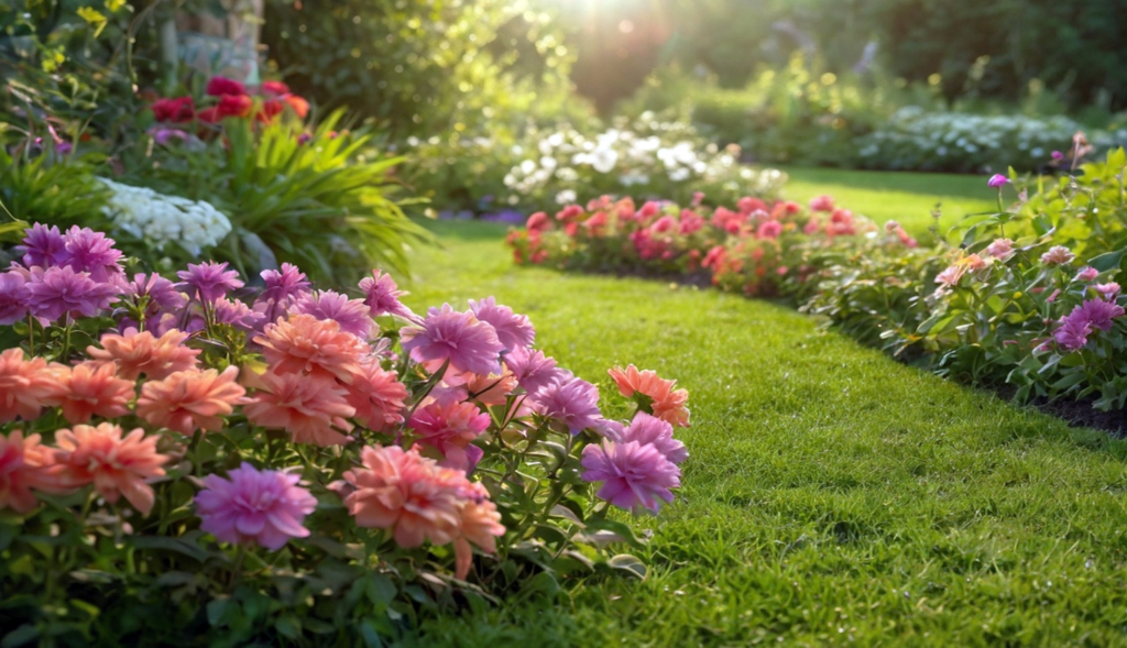 Spring,,The,Flower,Garden,Blooms,,The,Fresh,Pond,Trees,,Warm