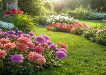 Spring,,The,Flower,Garden,Blooms,,The,Fresh,Pond,Trees,,Warm